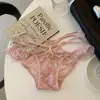 Nuevas Bragas Sexys de Encaje Estilo Japonés para Mujer, Puro Deseo Tira Fina Huecas Tentación Transpirables Sin Costuras Braguitas para Mujer