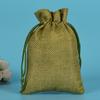 Bolsa de lino con lunares, regalo para fiesta de Navidad, texto de juego, bolsa para empaque de joyería, bolsa para guardar té, audífonos, se puede personalizar