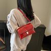 Nuevo Bolso Niche Simple de Axila para Mujer, Lindo Bolso de Mano Retro, Bolso Cuadrado Pequeño Casual Cruzado, Bolso Mensajero, Bolso de Hombro Único