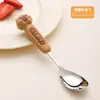 Acero Inoxidable 316L Engrosado Seleccionado Cuidadosamente Mango de Silicona Cuchara para Sopa Hogareña Cuchara para Comer Niños y Niñas Cuchara para Suplemento Alimentario de Bebé