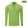 Polo de solapa de algodón peinado de 210 g, mameluco, camiseta de manga larga, logotipo impreso personalizado, camisa de cultura corporativa, herramienta