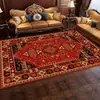 Alfombra retro persa para sala de estar estilo étnico manta para mesa de café sofá hogar área grande manta completa para dormitorio mesita de noche