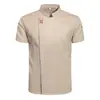Uniforme de Trabalho Impermeável para Chef Manga Longa Masculino Outono e Inverno Cantina Cozinha dos Fundos Roupas de Trabalho Uniforme para Assar Bolo Catering Personalizado