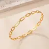 Pulseira de aço titânio moda transfronteiriça corte amor pulseira feminina alto senso banho 18k ouro aço inoxidável fábrica de joias