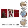 Amazon Juego de 3 Pinturas Colgantes de Baño Estampado de Leopardo Rojo de Moda Pintura con Spray Dama Leopardo Moda Decoración de Dormitorio