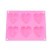 Forma de Silicone para Bolo Ponto 6 Formas Consecutivas para Fazer Bolos Forma para Assar Coração Forma de Bolo Ferramenta DIY