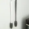 Escova de silicone para lavar xícaras artefato de lavagem de xícaras limpeza de copos de água cabo longo escova para lavar mamadeira sem canto morto para remover manchas de chá borracha macia escova pequena