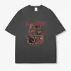 Camiseta de Verano Pesada Marca Americana de Moda Tendencia Retro Algodón Puro Streetwear Manga Corta Diseño para Hombre Holgada Top de Media Manga