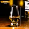 Copo de Teste para Bebida Tulipa Suit Taça Clássica Estrangeira para Vinho Cerveja Whisky Taça Aromática com Bandeja