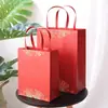 Embalagem de Caixa de Presente Estilo Chinês, Sacola de Presente Festiva Vermelha, Sacola de Papel, Bolsa de Mão, Sacola de Presente, Sacola de Lembrancinha, Presente para Professor