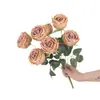 7 Concubina Imperial rosa flor artificial cabo buquê noiva segurando Flor Casa hotel decoração de casamento fábrica de flores artificiais atacado