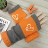 Guantes Personalizados para Otoño e Invierno, Guantes de Punto Cálidos y de Moda para Mujer, Moda Transfronteriza Guantes Bordados Patchwork Cálidos
