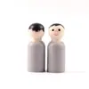 Juguetes de Graffiti Personalizados para Niños Niños y Niñas Figuras de Madera Pintadas a Mano Muñecas de Madera Coloridas Adornos Marioneta Decoración