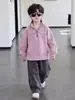 2177 Conjunto de Sudadera para Niños Bebé Otoño Casual Ropa Deportiva Niños Holgado Primavera y Otoño Conjunto de Dos Piezas 2026 Modelo Nuevo