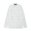 Atacado Fabricante de Roupas Femininas Transfronteiriço 2026 Estilo Europeu e Americano Casual Popeline com Laço Decorado Camisas Tops