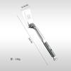 Espátula Pinza Giratoria para Freír Pescado de Acero Inoxidable 304 Girar Pescado Freír Pescado Artefacto Pinza Multifuncional para Bistec Pinza para Tortitas Espátula para Freír de Cocina