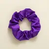 Goma para el pelo de satén tipo scrunchie para Amazon Transfronterizo, Banda para el pelo de tela, Accesorio para el pelo de color liso europeo y americano, Cuerda para el pelo simple, Adorno para el pelo, Venta al por mayor