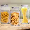 Frasco de Vidrio Amazon con Tapa Selladora 64oz Gran Capacidad para Conservas Almacenamiento Fermentación Transparente con Medidas Frasco Mason