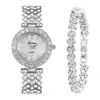 Conjunto Feminino Atacado Relógio, Relógio Feminino Simples Versátil com Diamantes, Relógio Feminino Fresco Estilo Coreano DIY