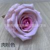 Simulación de boda cabeza de flor de rosa de franela ramillete rojo adornos para sesión de fotos de boda en casa adornos de flores flores artificiales transfronterizas venta al por mayor