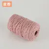 Cuerda de Algodón de Color de 3 mm para Manualidades Trenzado Hecho a Mano Hilo de Algodón Grueso Fino Suave Cuerda para Tapicería 10m/50m/100m No