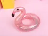 Anillo de Natación de PVC Anillo de Natación Inflable para Adultos Anillo de Natación Inflable para Agua Flamenco con Lentejuelas Asiento Montaje Fila Flotante Cama Flotante