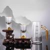 Copo Bala Folha de Ouro Taça para Vinho Branco Conjunto Taça para Vinho Branco Escala Dispensador de Vinho Caixa de Presente Doméstico Taça de Vinho com Traços Dourados Vidro