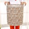Cesto de Roupa Suja de Algodão e Linho, Cesto de Roupa Dobrável, Cesto Portátil de Armazenamento para Banheiro, Cesto de Armazenamento de Roupas, Caixa de Armazenamento de Tecido para Venda no Atacado