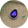 Atacado Liga Fundida Sob Pressão Gota de Água Incrustada 13*18mm Pingente de Cristal Pulseira Pingente de Colar Acessórios de Joalheria DIY