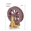 Roda d'água Moinho de vento Rochedo Água corrente Ornamento de Pátio Peixe de Plástico Tanque de Peixes Estanque Circulação de Água Roda d'água Pequena Peças de Roda d'água Conjunto Completo