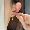 Artículo Popular de Xiaohongshu Pendientes de Gota de Agua para Mujer de Moda Lujo Ligero Elegante Temperamento Pendientes de Borla Minimalismo Joyería de Oreja de Nicho