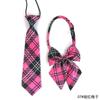 Traje de corbata con banda de goma y cuello directo de fábrica, uniforme de clase, uniforme escolar, actividad de rendimiento, corbata estampada para niños, cuello con flores