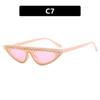 Gafas de Sol Kedun Triangulares Ojo de Gato Marco Pequeño Incrustadas con Diamantes 2023 Nuevas Gafas de Sol Retro Europeas y Americanas Gafas de Sol Personalizadas