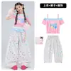 Ropa de Jazz para Niñas, Atuendo de Baile de una Sola Correa de Hombro a la Moda para Niñas, Conjunto de Ropa de Calle de Jazz Trendy para Niñas