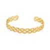 Pulsera de Pareja de Moda Nueva Pulsera Coreana Abierta Hueca Onda Diamante Entrada Lujo Acero Inoxidable 304