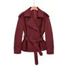 ZR Comercio Exterior Transfronterizo Wholesale 2026 Nueva Moda Femenina Europea y Americana Elegante Estilo Oficina Gabardina con Cinturón