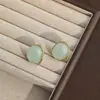 Resina Maillard Brincos Simples Versáteis Estilo Hong Kong Nicho Temperamento Brincos de Alto Padrão Retro Leve Luxo Brincos da Moda