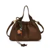 Bolso de mano plisado de nicho súper popular para mujer, nuevo bolso de hombro y bandolera plisado versátil de otoño vintage para el trabajo