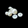 Botones de Perla de Plástico con Pie Alto, Botones Decorativos Redondos Negros y Blancos, Universales para Camisas, Suéteres y Abrigos