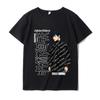 Nueva camiseta de anime japonés europeo y americano spell back battle manga corta bidimensional ropa para padres e hijos estudiante casual uniforme de clase estampado