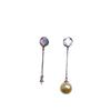 DIY Pearl Acessórios S925 Sterling Silver Moda Micro Inlay Brincos Brincos Simples Brincos 8-10mm Suporte Vazio Sem Contas