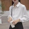 Nueva Camisa Francesa de Satén para Mujer 2026, Top Holgado Versátil, Estilo Elegante para el Trabajo
