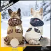 Abrigo de invierno de cuatro patas para perro con retazos de cuadros retro, chaqueta acolchada engrosada a prueba de frío para perros pequeños, abrigo para mascotas estilo ropa de trabajo