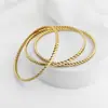 Pulseiras Onduladas de Aço Titânio em Espiral, Elegantes, Simples e Versáteis, Diversas Joias de Pulseira em Aço Inoxidável, Pulseiras de Joias de Mão Trançadas