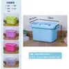 Caixa Plástica Grande para Armazenamento, Caixa para Armazenar Roupas Sazonais, Caixa para Armazenar Lanches e Brinquedos, Caixa para Armazenar Diversos em Mudanças com Rodas