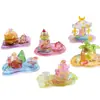 Pegatinas Jenga con relieve de cristal tridimensional, pegatinas con forma de animal de dibujos animados, decoraciones de manualidades educativas DIY para niños