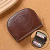 Popular Bolso Nuevo de Gato Lindo Bolsa de Cremallera de Dibujos Animados Portatarjetas para Mujer Monedero de Moda Semicircular Anti-Desmagnetización