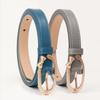Estilo Nuevo Lindo Estilo de Dama Cinturón de PU para Mujer Hebilla de Pin Pequeño Lazo Gato KT Cinturón Todo Fósforo para Jeans de Mujer