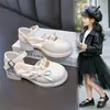 Sandalias Cerradas para Niñas 2026 Verano Nuevos Zapatos Infantiles con Lazo y Perlas, Suela Suave, Antideslizantes, Zapatos de Princesa para Niños Mayores