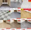 Cubierta de Piso de PVC Engrosada Resistente al Desgaste Personalizada para Renovación de Viviendas de Alquiler, Autoadhesiva Impermeable de Uso Comercial, Piso Vinílico para Piso Completo de Área Grande